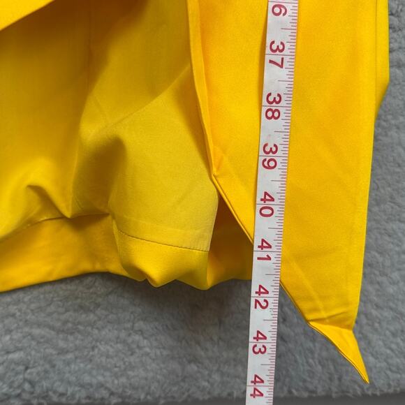 Lavish Alice Emma Cowl Neck Faux Wrap Dress Size 10 NWT Mustard Yellow Designer - Picture 7 of 9